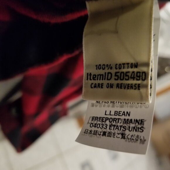 L.L. Bean Flannel Hoodie - Picture 2 of 4